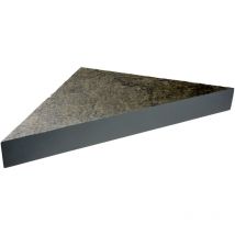 U-tile - Banc d'angle pour douche en pierre naturelle - coloris ardoise