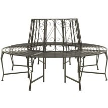 Banc circulaire de jardin 160 cm Acier Vidaxl