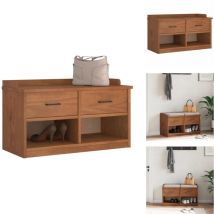 Vidaxl - Banc de couloir sandnes 87x40x50 cm bois de pin massif - Banc De Couloir - Bancs De Couloir - Banc - Banc De Couloir