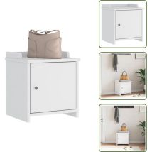 Banc de couloir sandnes blanc 45x40x50 cm bois de pin massif - Banc De Couloir - Bancs De Couloir - Banc - Banc De Couloir