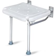 Sunxury - Banc de douche pliable - Montage mural - Siège de bain pliable - Chaise de salle de bain à visser - Avec pieds antidérapants - Trous de