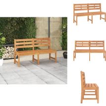 Banc de jardin 150 cm bois de teck massif - Banc De Jardin - Mobilier De Jardin - Banc En Bois - Meuble De Jardin - Teck