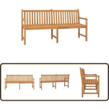 Banc de jardin 180 cm bois de teck solide - Banc De Jardin - Mobilier De Jardin - Banc En Bois - Meubles De Jardin - Teck