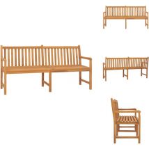 Banc de jardin 180 cm bois de teck solide - Banc De Jardin - Mobilier De Jardin - Banc En Bois - Meubles De Jardin - Teck