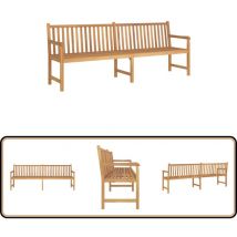 Banc de jardin 228 cm bois de teck solide - Banc De Jardin - Mobilier De Jardin - Banc En Bois - Meuble De Jardin - Teck