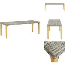 Banc de jardin 80 cm Résine tressée Gris - Banc De Jardin - Mobilier De Jardin - Banc En Résine Tressée - Banc Moderne - Banc Élégent