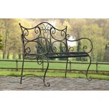 CLP - Banc de jardin au style antique Tara en fer forgé Bronze