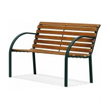 Banc de parc en acier et bois