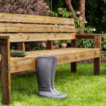 Cémonjardin - Banc de jardin en bois 3 places