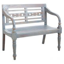 Aubry Gaspard - Banc 2 places en acajou