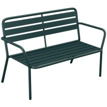 Banc de jardin en métal - Vert sapin - mirmande de mylia