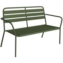 Banc de jardin en métal - Kaki - MIRMANDE de MYLIA