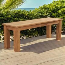 Wanda Collection - Banc de jardin en teck massif Matado 130 cm