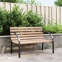 Banc de jardin,Banquette de jardin 120 cm Bois et fer CFW70153