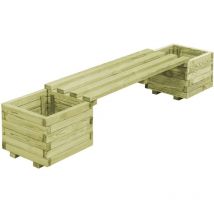 Design In - Banc de jardin,Banquette de jardin à jardin,Banquette de jardinières Bois de pin imprégné CFW15220