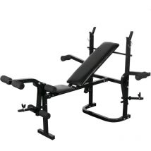 Design In - Banc de musculation Noir CFW39955
