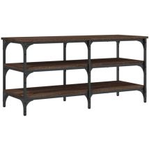 Décoshop26 - Banc de rangement à chaussures 3 niveaux 100 x 38,5 x 49 cm bois d'ingénierie couleur chêne marron DEC024857