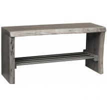 Banc d'entrée 81x30 Acacia laqué Gris taupe PURE ACACIA 916