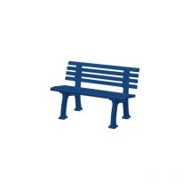 Banc de jardin ibiza 2 places longueur 1200 mm bleu