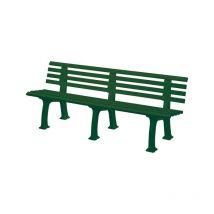Banc de jardin juist 4 places longueur 2000 mm vert
