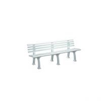 Blome - Banc de jardin juist 4 places longueur 2000 mm blanc