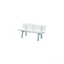 Banc de jardin sylt 3 places longueur 1500 mm blanc