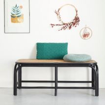 Banc en rotin et cannage