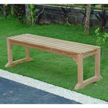 Banc en teck massif Wimbledon 140 cm (sans dossier)