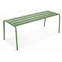 Banc d'intérieur en métal vert cactus - Palavas