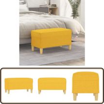 Banc Jaune clair 70x35x41 cm Tissu - Banc Entrée - Banc Design - Banc Moderne - Banc Tissu - Banc Jaune