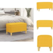 Banc Jaune clair 70x35x41 cm Tissu - Banc Entrée - Banc Design - Banc Moderne - Banc Tissu - Banc Jaune