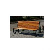 Banc koliber noir-bois clair 183 cm