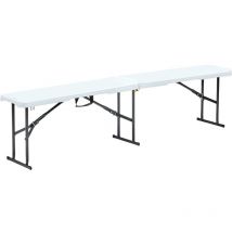 Rekkem - Banc pliable en résine 180 cm