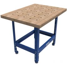 Kreg - Banco universal con tapa de madera dura 610 mm x 813 mm con agujeros perforados UBENCH-3224-DHU
