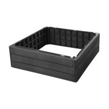 Bancal plastico 75,6x75,6x25 cm negro , Bancal plastico 75,6 x 75,6 x 25 cm negroHuerto de polipropileno megro. -Dimensiones : 75,6x75,6x25cm