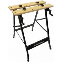 FAR - banco banchetto lavoro richiudibile metallo doppia morsa 56x62x78 cm ad