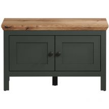 Banco con almacenamiento 2 puertas y 2 compartimentos en el interior L77 cm - Stanton