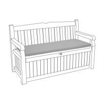 Almohadilla de asiento para banco de exterior para Iceni & Eden Garden Resistente al agua, cojines de banco suaves y cómodo para muebles de patio
