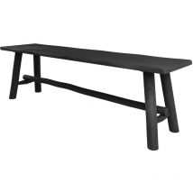 Banco negro de madera de mango 145 cm - Toxis