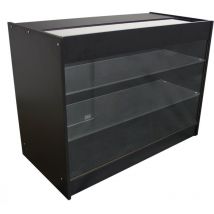 Monster-shop - MonsterShop - Banco Espositore K1200 Nero Elegante da Negozio e Reception 120cm x 90cm x 60cm