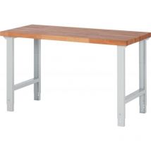 RAU - Bancos, ajustable de altura 1500x700mm H790-1140mm,Bu40mm,R7035