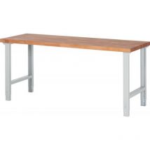 Neutrale Produktlinie - Bancos, ajustable de altura 2000x700mm H790-1140mm,Bu40mm,R7035