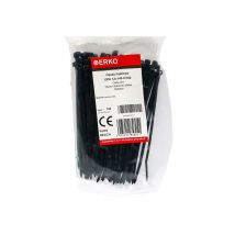 Banda de sujeción negra OPK 140/3.6 paquete de 100 uds ERKO