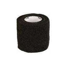 Bandage Equilastic noir autocollant autoadhésif bande cohésive largeur 50mm longueur 4,5m Premier Soin Traitement Solide Flexible Humain Animaux