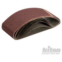 Triton - Bandas de lija, 75 x 533 mm, 5 pzas Grano 80