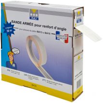 PAI - Cinta de uni n reforzada para refuerzo de esquinas L51 x 30 m para placas de yeso BA13 y BA15