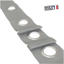 Bande à oeillet prêt à coudre vendu au mètre Coloris - bo Gris clair, Vendre au mètre - 1 mètre