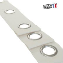 Bande à oeillet prêt à coudre vendu au mètre Coloris - bo Blanc cassé , Vendre au mètre - 1 mètre