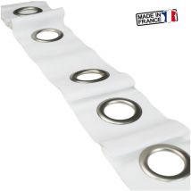 Secodir - Bande à oeillet prêt à coudre, 20 mètres Coloris - bo Blanc, rouleaux 20 mètres - 20 mètres