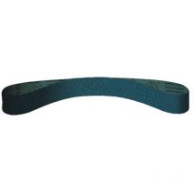Bande abrasive cs 411 y l. 533 mm l. 9 mm granulation 60 pour acier/INOX/métaux non ferreux corindon zirconien